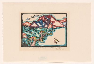 Gmünder See med Traunstein (original tittel på objekt) av Reijer Stolk (signed by artist)