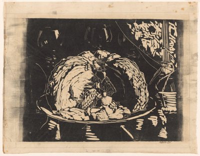 Stilleben med bolle av Reijer Stolk (signed by artist)