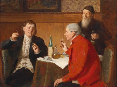 Et godt fall, rester av Zimmermanns signatur øverst til høyre av Reinhard Sebastian Zimmermann