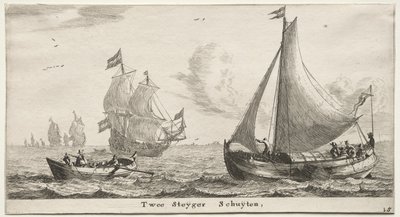 Skip fra Amsterdam: Two Pier Boats. av Reinier Nooms