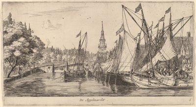 Apple Market (De Appelmarckt) av Reinier Nooms, called Zeeman