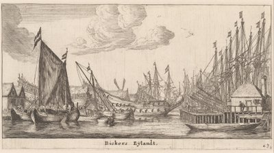 Bicker's Island, Amsterdam av Reinier Nooms, called Zeeman