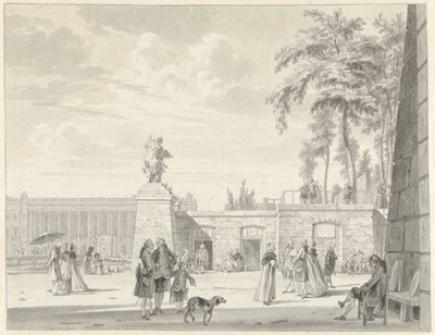Tuileriehagen i Paris av Reinier Vinkeles (I)