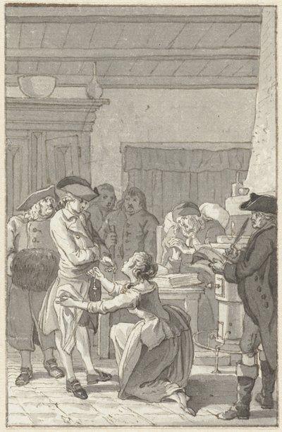 Illustrasjon til romanen Gustav Lindau av Reinier Vinkeles (I)
