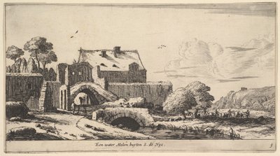 En vannmølle nær St. Denis, 1600-tallet. av Reinier Zeeman