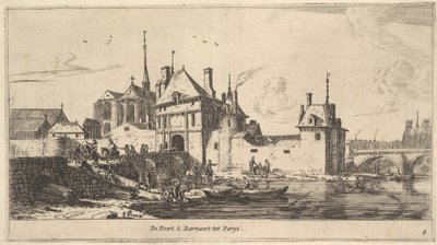 Inngangsporten til St. Bernard i Paris, 1600-tallet. av Reinier Zeeman