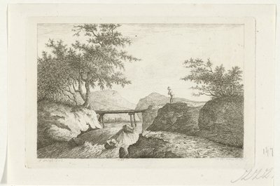 Bro ved en foss av Reinierus Albertus Ludovicus baron van Isendoorn à Blois