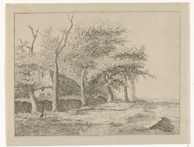 Rekke med trær av Reinierus Albertus Ludovicus baron van Isendoorn à Blois