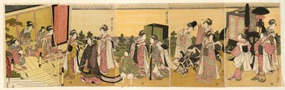 Parodi på prins Genji og hans prosesjon av Chōkyōsai Eiri