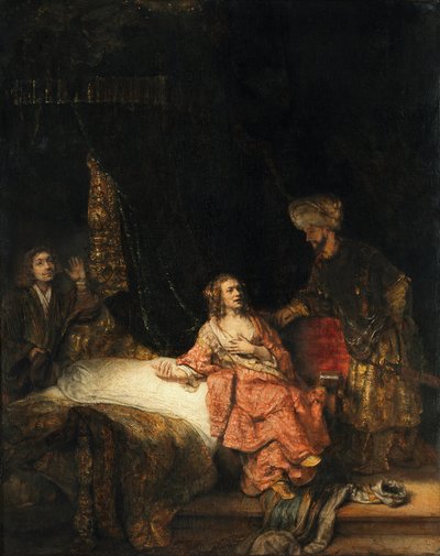 Josef og Potifars kone av Rembrandt