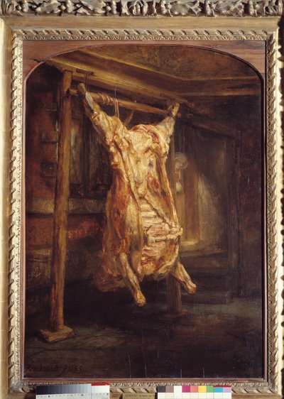 Biffbark Biffskrott separat. Maleri av Harmensz Van Rijn Rembrandt (1606-1669) av Rembrandt van Rijn