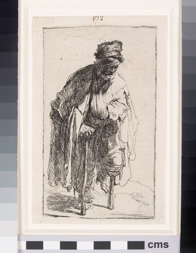 Tigger med et treben, ca. 1630 (etsing) av Rembrandt van Rijn