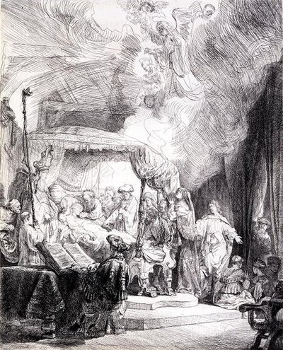 Jomfruens død (penn og blekk på papir) av Rembrandt Harmensz. van Rijn