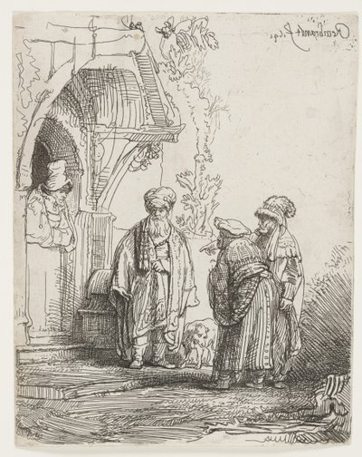 Jakob og Laban av Rembrandt van Rijn