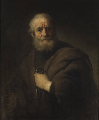 Pierre apotre - Peter apostelen, av Rembrandt van Rhijn (1606-1669). olje på lerret av Rembrandt van Rijn