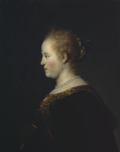 Portrett av en ung kvinne, etter 1632 av Rembrandt van Rijn