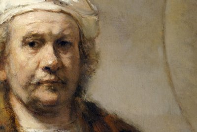 Rembrandt - Selvportrett (detalj) av Rembrandt Harmensz. van Rijn