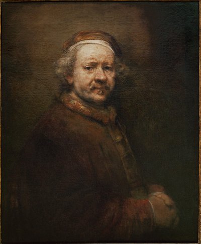 Rembrandt, selvportrett i en alder av 63 år (olje på lerret) av Rembrandt Harmensz. van Rijn