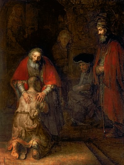 Return of the Prodigal Son, ca. 1668-69 (olje på lerret) av Rembrandt van Rijn