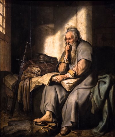 Sankt Paulus i fengsel av Rembrandt Harmensz. van Rijn