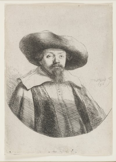 Samuel Manasseh Ben Israel, jødisk forfatter av Rembrandt van Rijn
