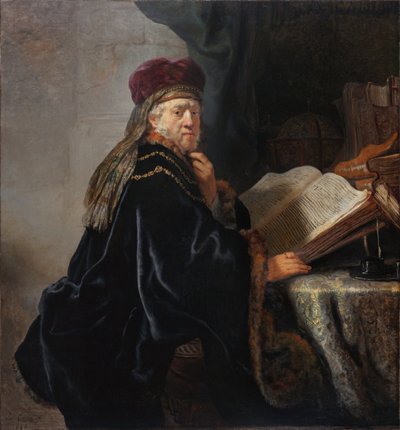 Forsker i hans studie av Rembrandt van Rijn