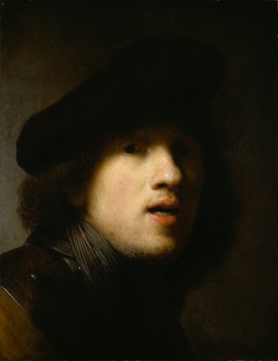 Selvportrett, ca. 1629 (olje på tre) av Rembrandt Harmensz. van Rijn