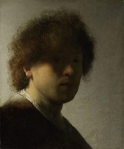 Selvportrett som en ung mann, ca. 1628 (olje på panel) av Rembrandt van Rijn