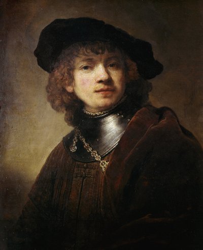 Selvportrett på Gorgerin-maleriet av Harmenszoon Van Rijn Rembrandt av Rembrandt van Rijn
