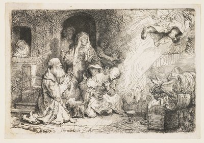 Engelen forlater familien til Tobias av Rembrandt van Rijn