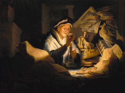 Lignelsen om den rike dåren av Rembrandt Harmensz. van Rijn