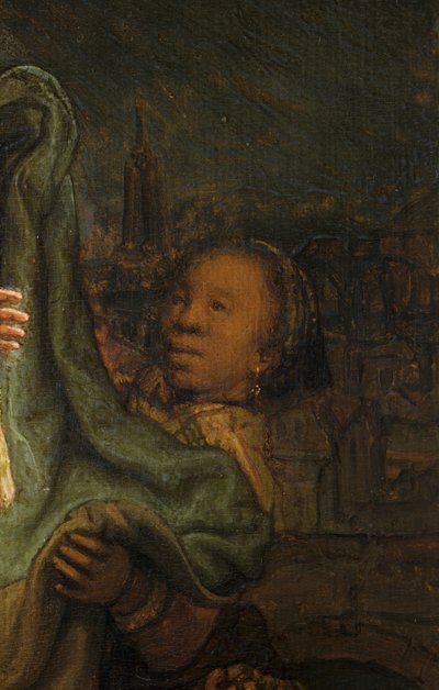 Besøket, detalj av Rembrandt van Rijn