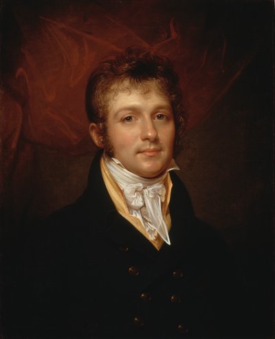 Portrett av Edward Shippen Burd of Philadelphia, ca. 1806-1808. av Rembrandt Peale