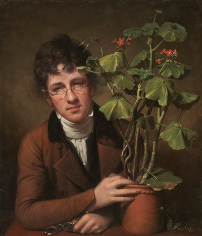 Rubens Peale med en geranium av Rembrandt Peale
