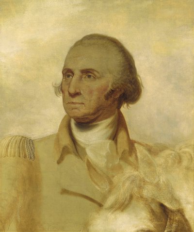 Skisse for et portrett av George Washington av Rembrandt Peale