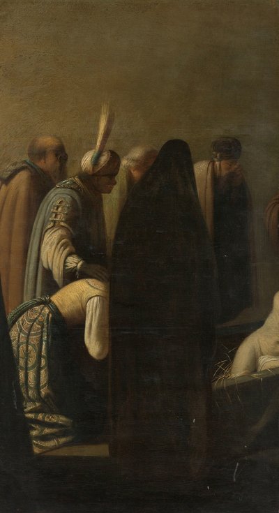 Oppreisningen av Lasarus av Rembrandt van Rijn (school of)