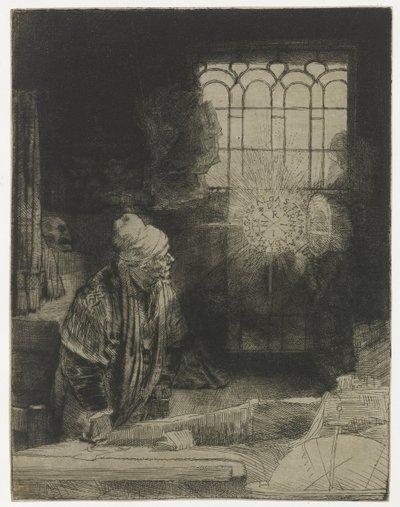 En lærd i sin studie En lærd i studiet hans av Rembrandt van Rijn
