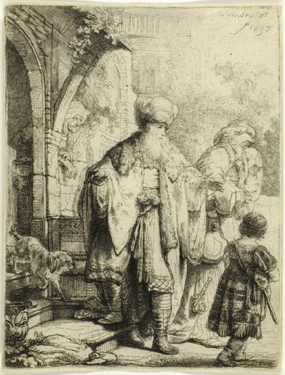 Abraham driver ut Hagar og Ismael av Rembrandt van Rijn