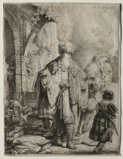 Abraham driver ut Hagar og Ismael av Rembrandt van Rijn