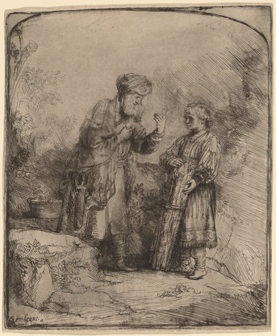 Abraham og Isak av Rembrandt van Rijn