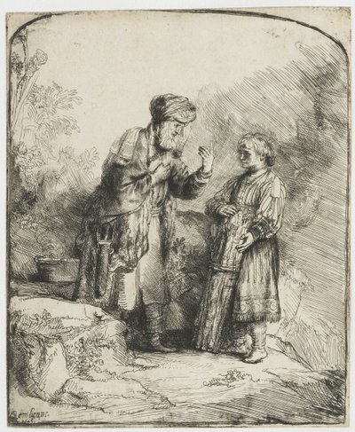 Abraham og Isak av Rembrandt van Rijn