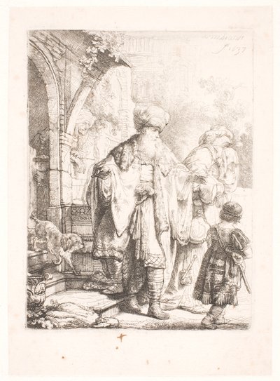 Abraham driver ut Hagar og Ismael av Rembrandt van Rijn