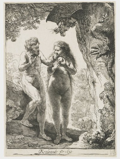 Adam og Eva av Rembrandt van Rijn
