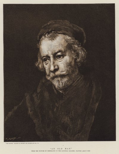 En gammel mann av Rembrandt van Rijn