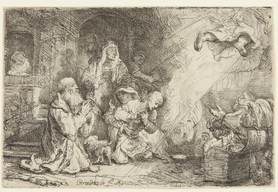 Engelen forlater Tobias’ familie av Rembrandt van Rijn