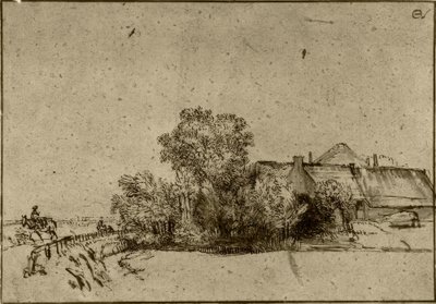 Våningshus i Amsteldijk av Rembrandt van Rijn