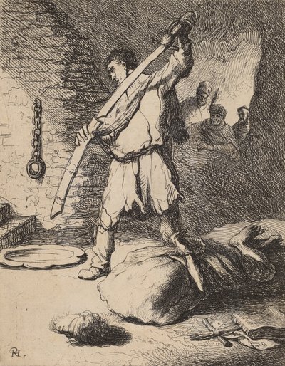 Halshugging av døperen Johannes, ca. 1627. av Rembrandt van Rijn