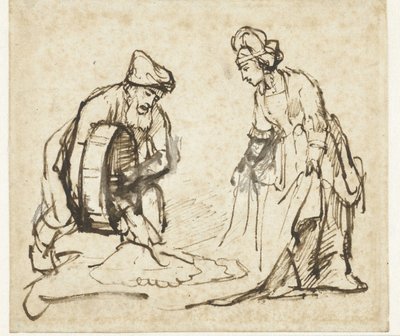 Boas og Rut av Rembrandt van Rijn