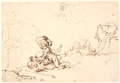 Kain dreper Abel av Rembrandt van Rijn