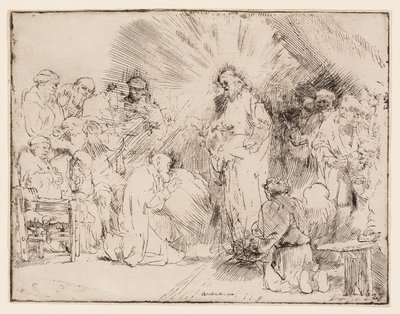 Kristus viser seg for apostlene av Rembrandt van Rijn